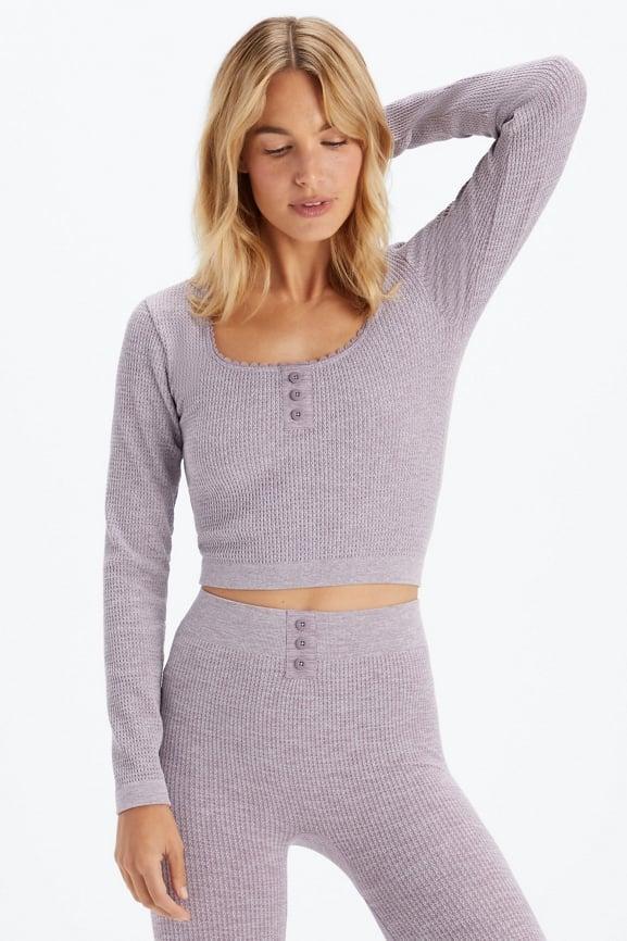 Cable Knit Long-Sleeve Top Product Image