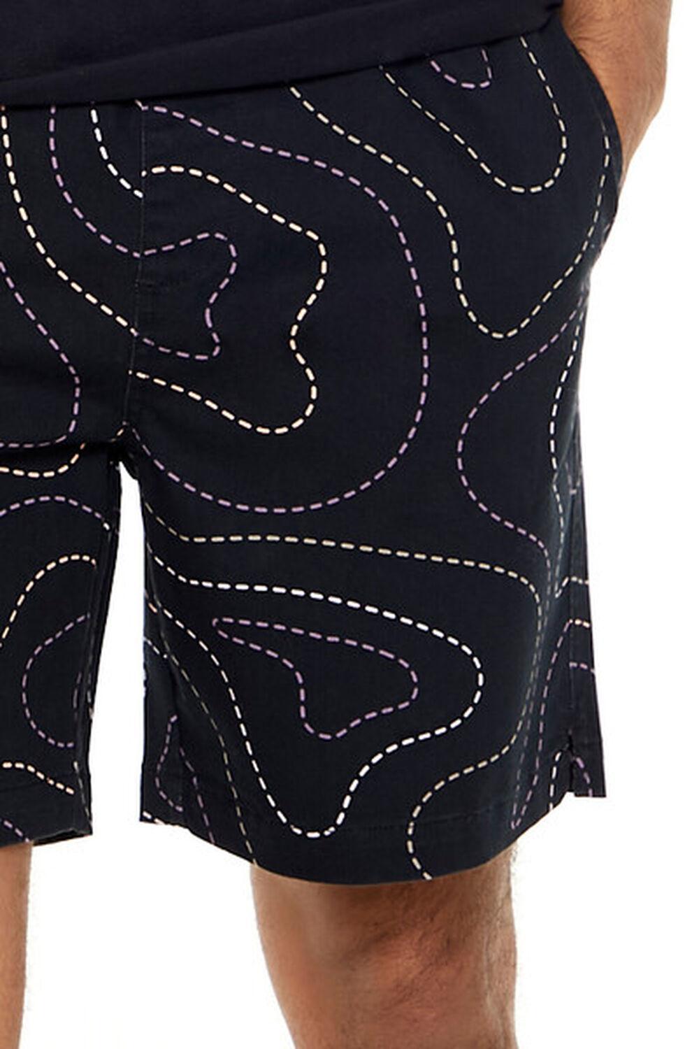 Dashed Line Print Volley Shorts | Forever 21 Product Image