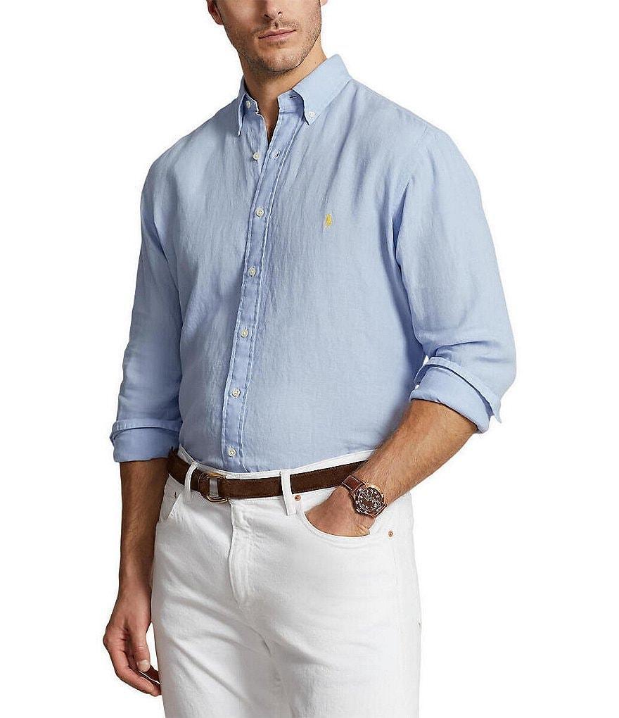 Polo Ralph Lauren Big & Tall Linen Long-Sleeve Woven Shirt Product Image