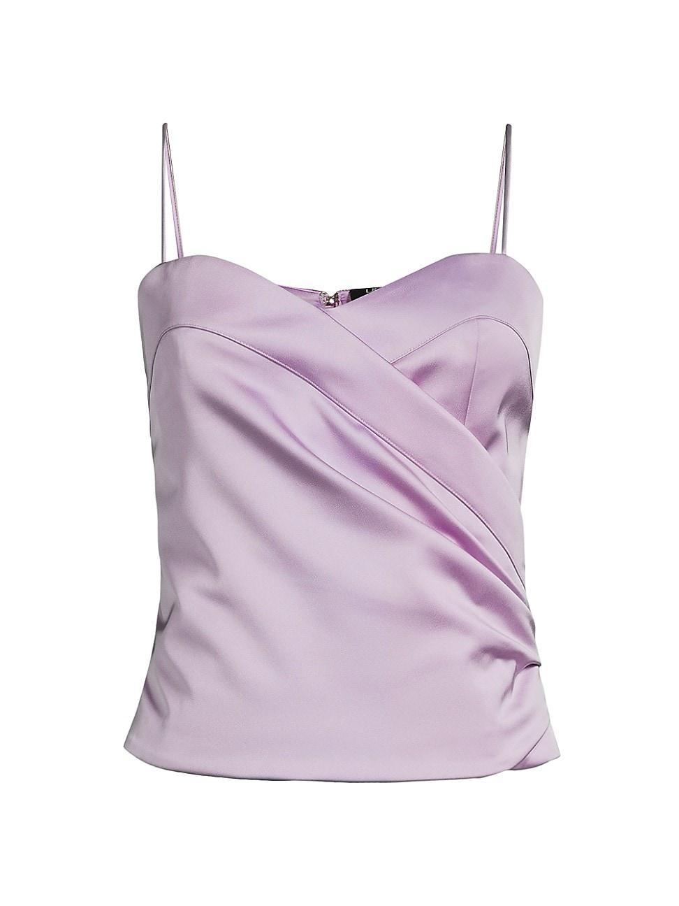 Womens Trish Satin Sleeveless Blouse Product Image