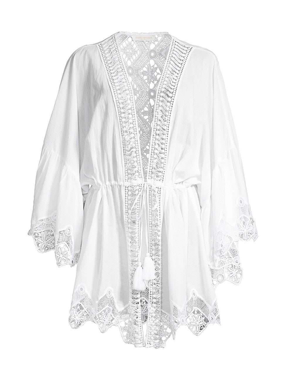 Womens April Embroidered Cover-Up Minidress Product Image