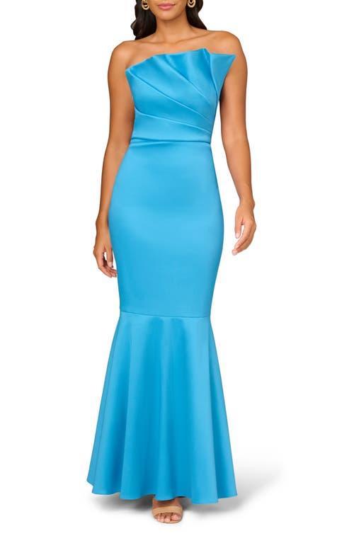 Aidan Mattox Stretch Mikado Strapless Sleeveless Mermaid Gown Product Image