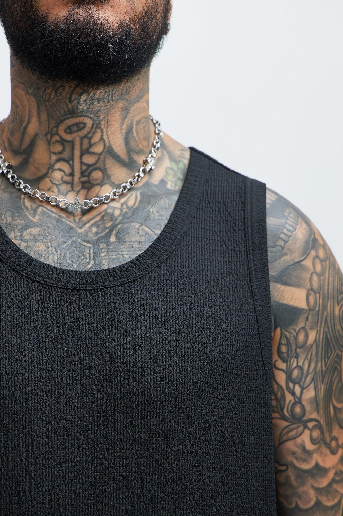 Kerr Textured Tank - Black Product Image