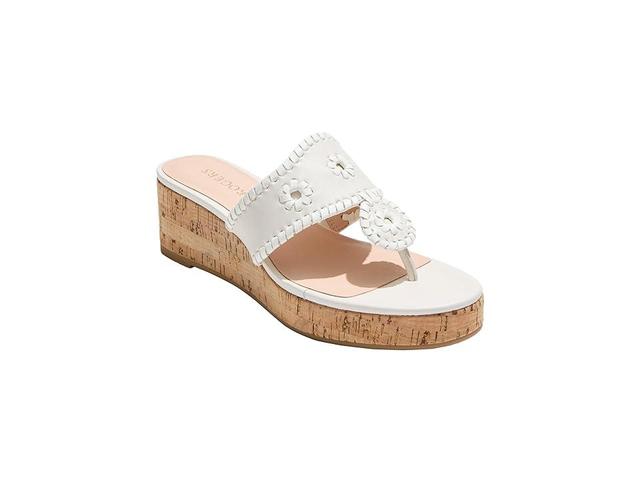 Jack Rogers Jacks Mid Wedge Cork - Leather Women's Sandals Product Image