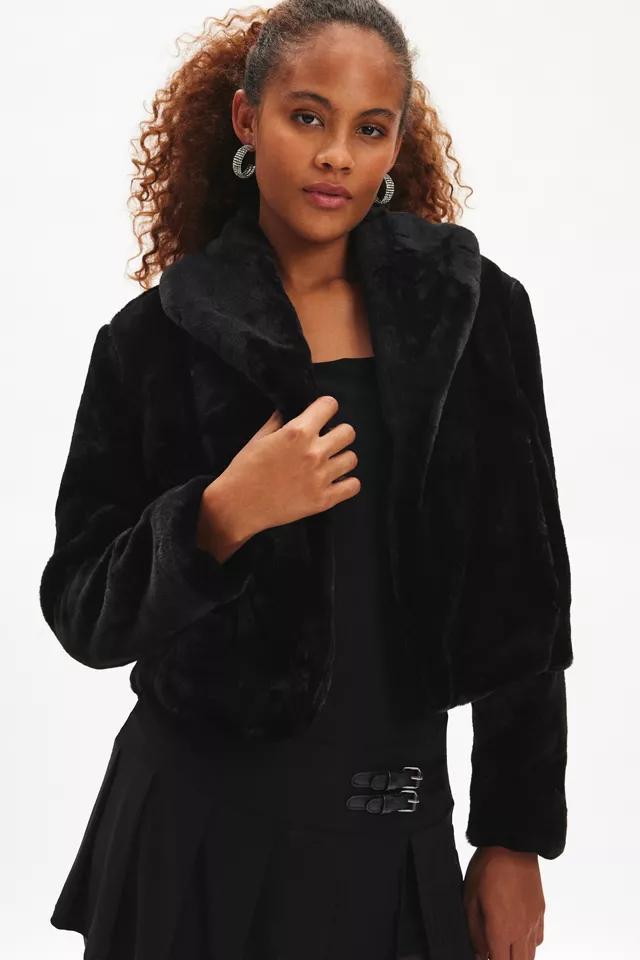 Blank NYC Hot To Trot Shawl Collar Faux Fur Jacket product image