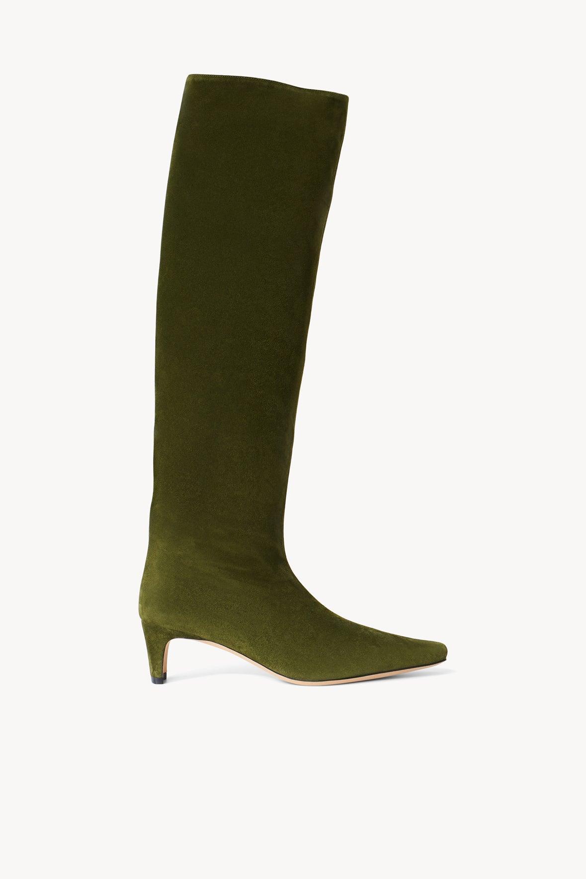 WALLY BOOT | OLIVE SUEDE Product Image