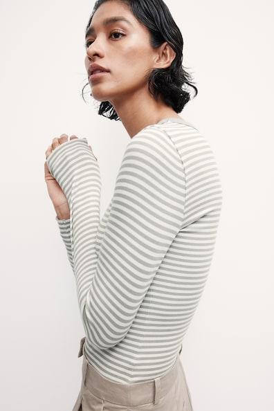 Ribbed Jersey Top Product Image