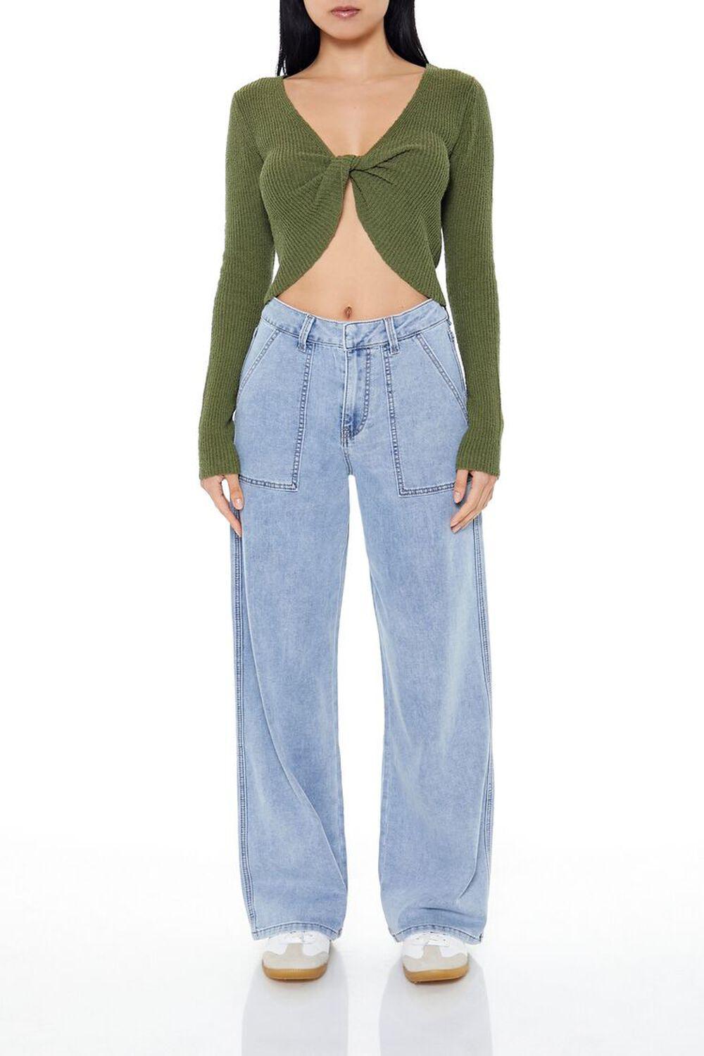 Twisted Sweater-Knit Crop Top | Forever 21 Product Image