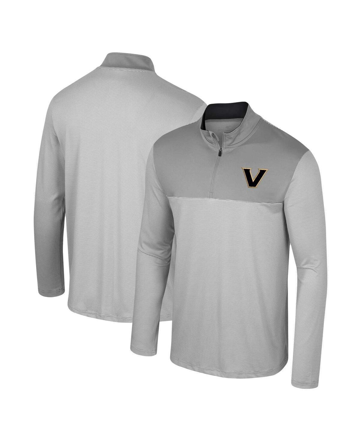 Colosseum Mens Gray Vanderbilt Commodores Tuck Quarter-Zip Top Product Image