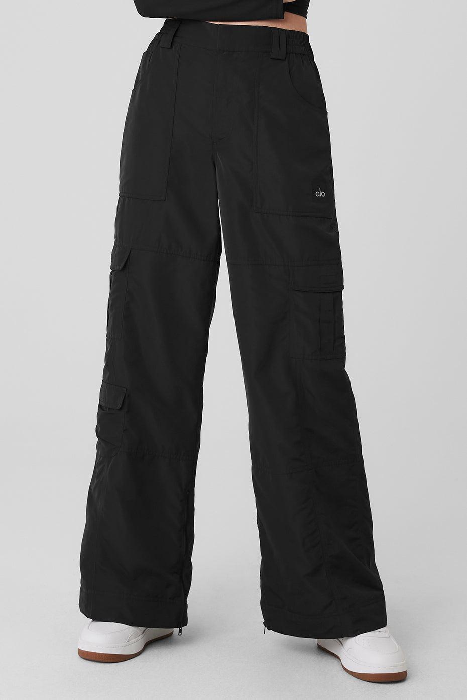 High-Waist Ski-Moto Puffer Pant - Black Female product image