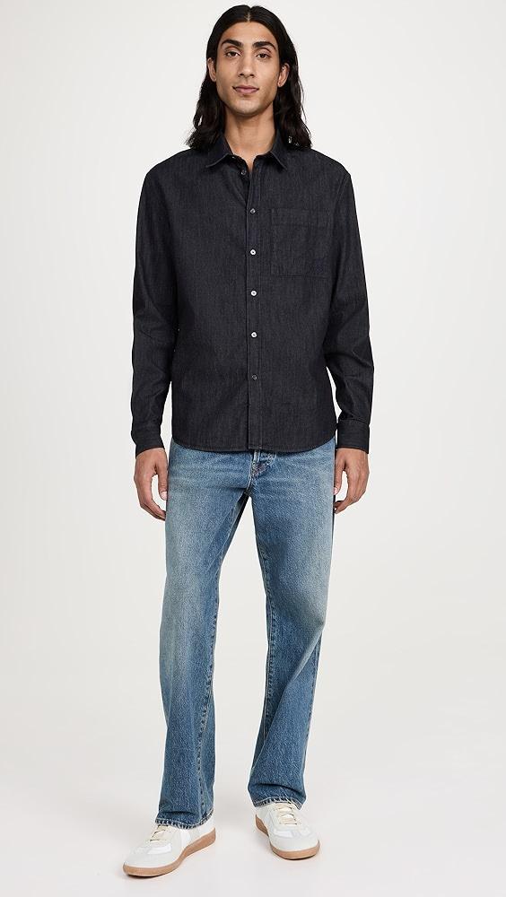 Maison Kitsune Light Denim Shirt | Shopbop Product Image