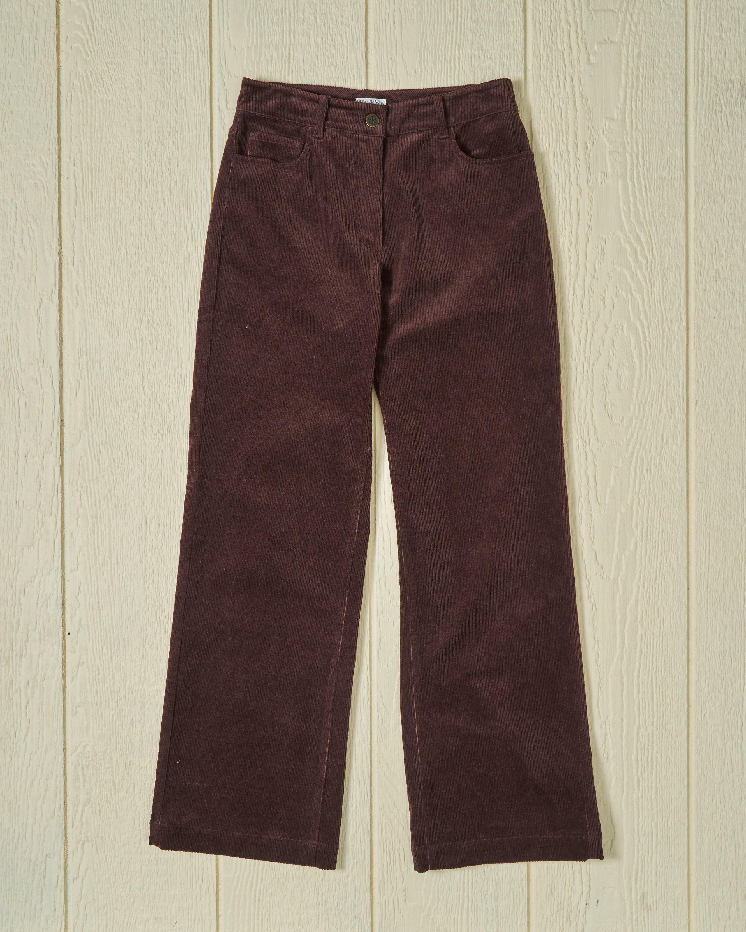 Women's Five Pocket Pant in Brown Corduroy Product Image