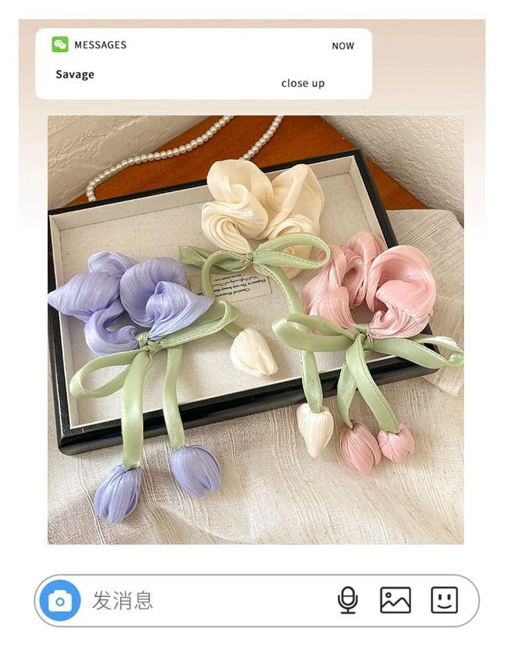 Flower Bow Scrunchie Product Image