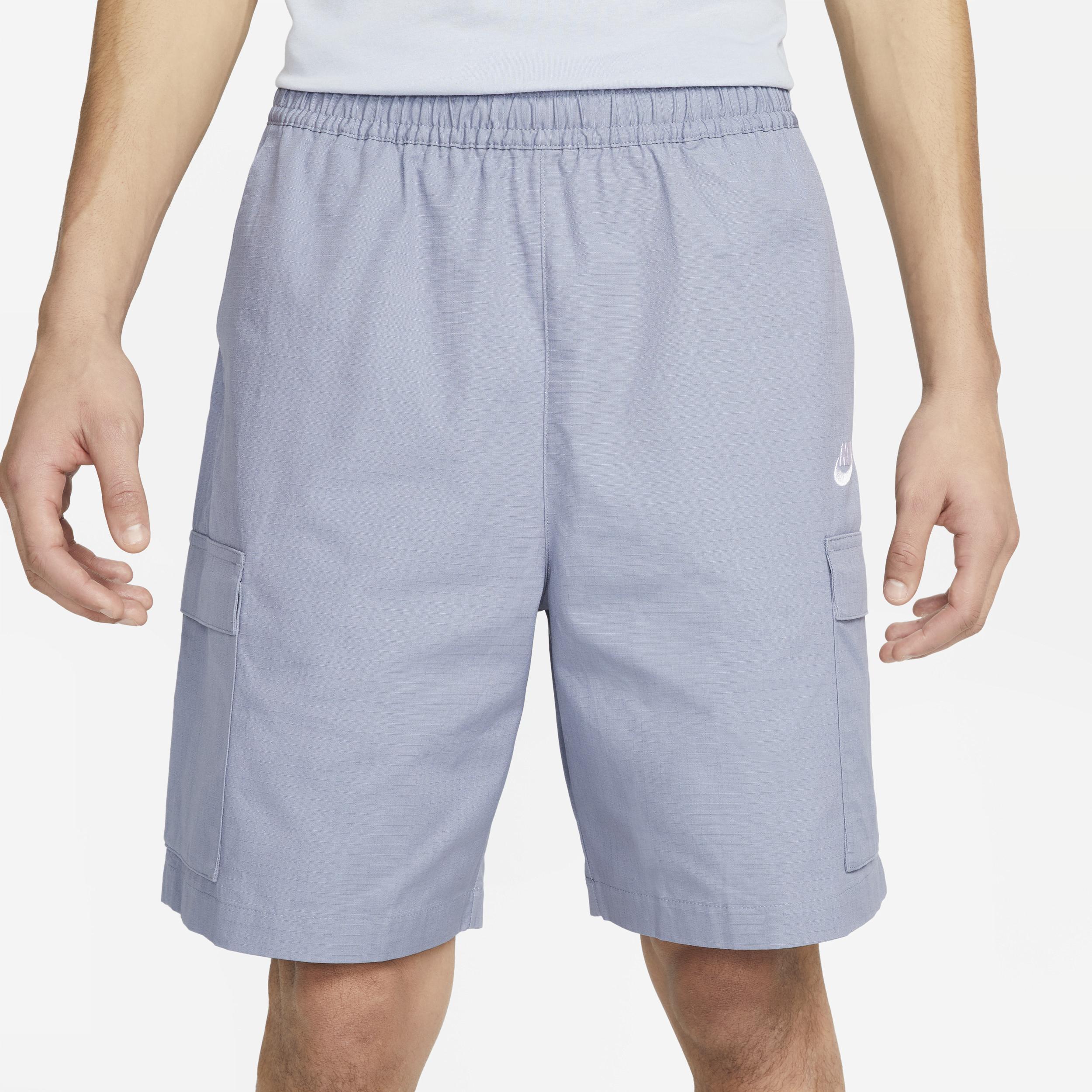 Nike Mens Nike Club Cargo Shorts - Mens Grey/White/White Product Image