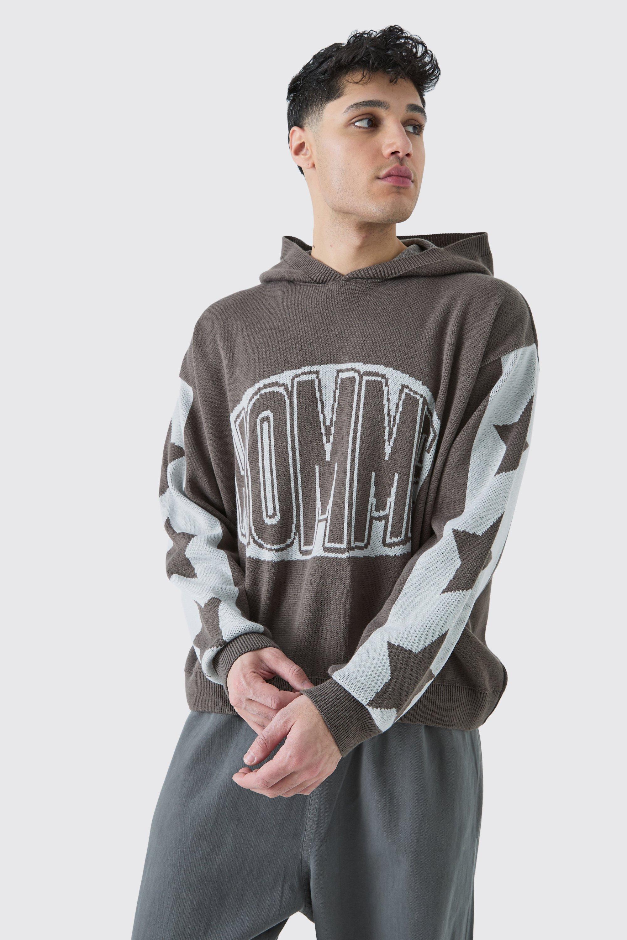 Boxy Moto Graphic Hoodie | boohooMAN USA Product Image