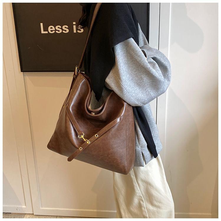 Faux Leather Crossbody Bag Product Image