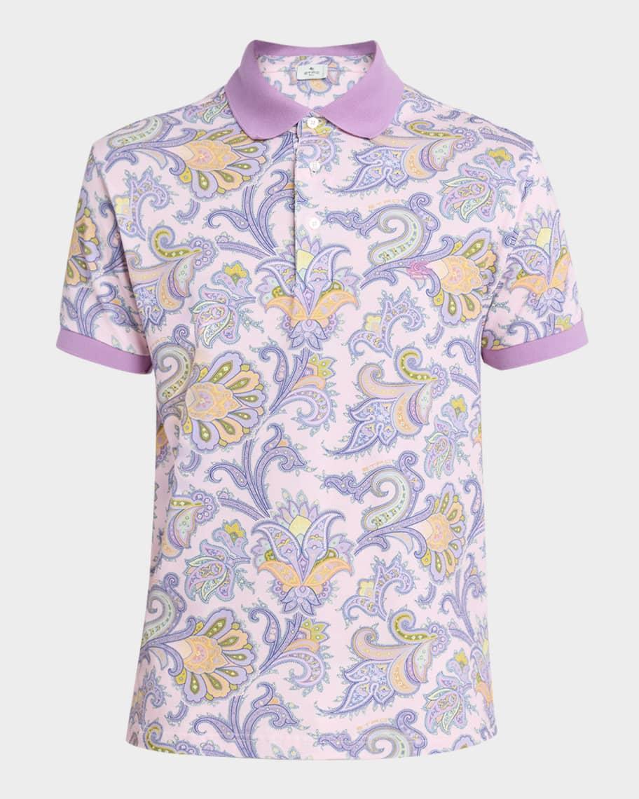 Men's Paisley Polo Shirt Product Image