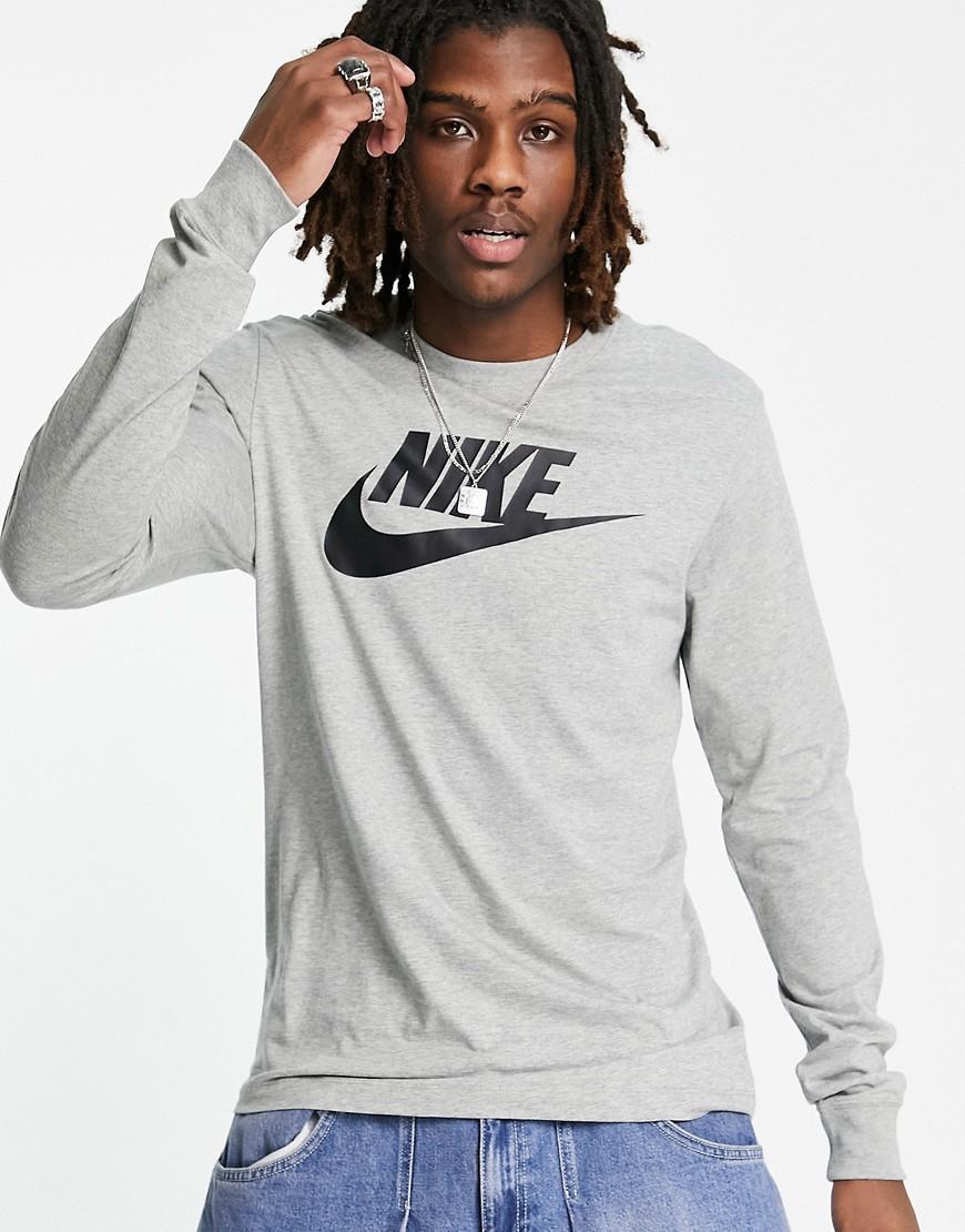 Men's Sportswear Long-sleeve Logo T-shirt In Grey Heather Product Image