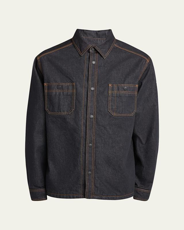 Mens Contrast Stitch Denim Shirt Product Image