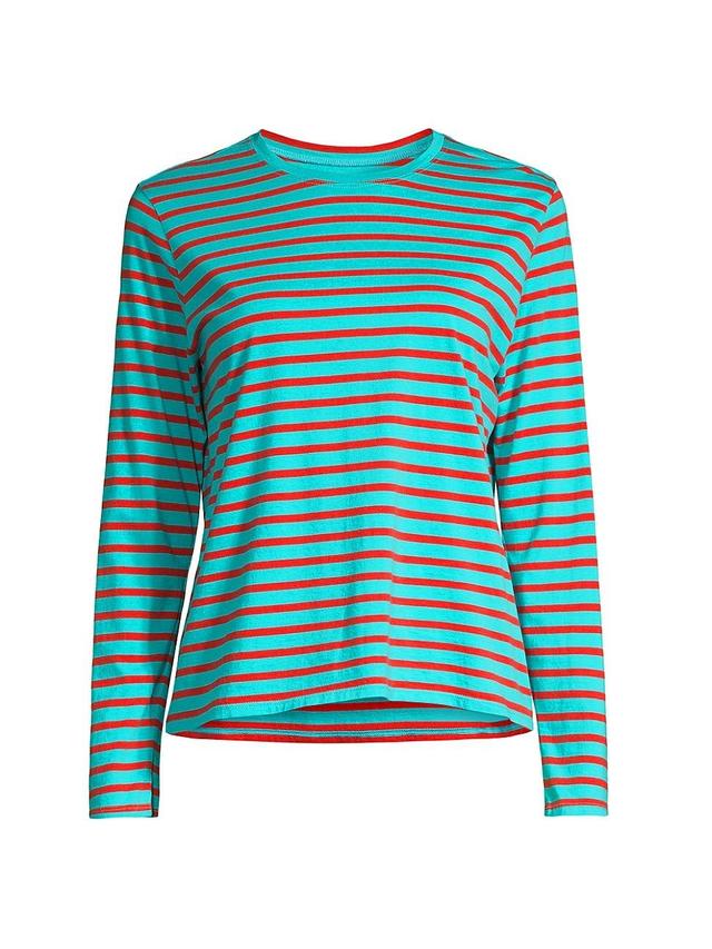 Womens Stripe Cotton Tee Product Image