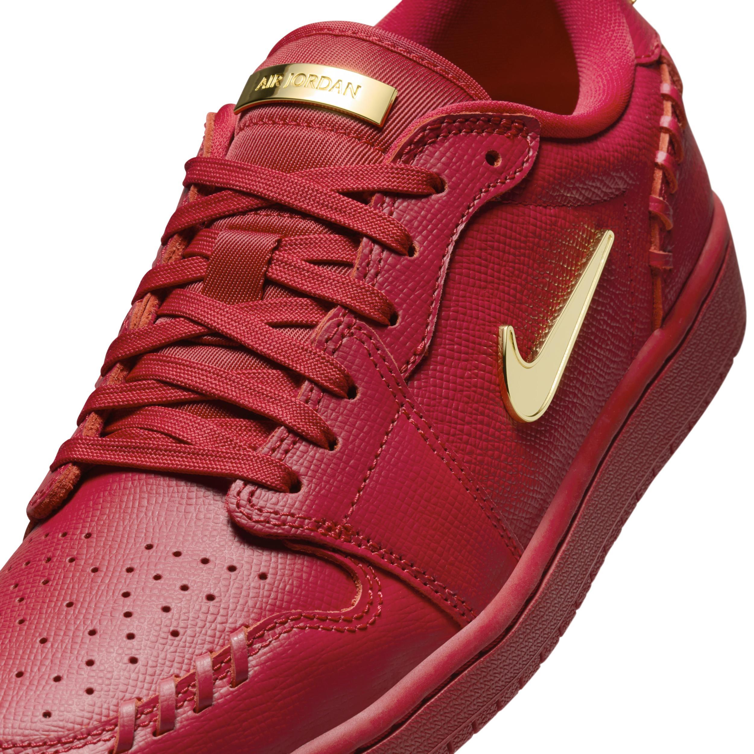 Jordan Womens Air 1 Low MM - Basketball Shoes Gold/Red Product Image