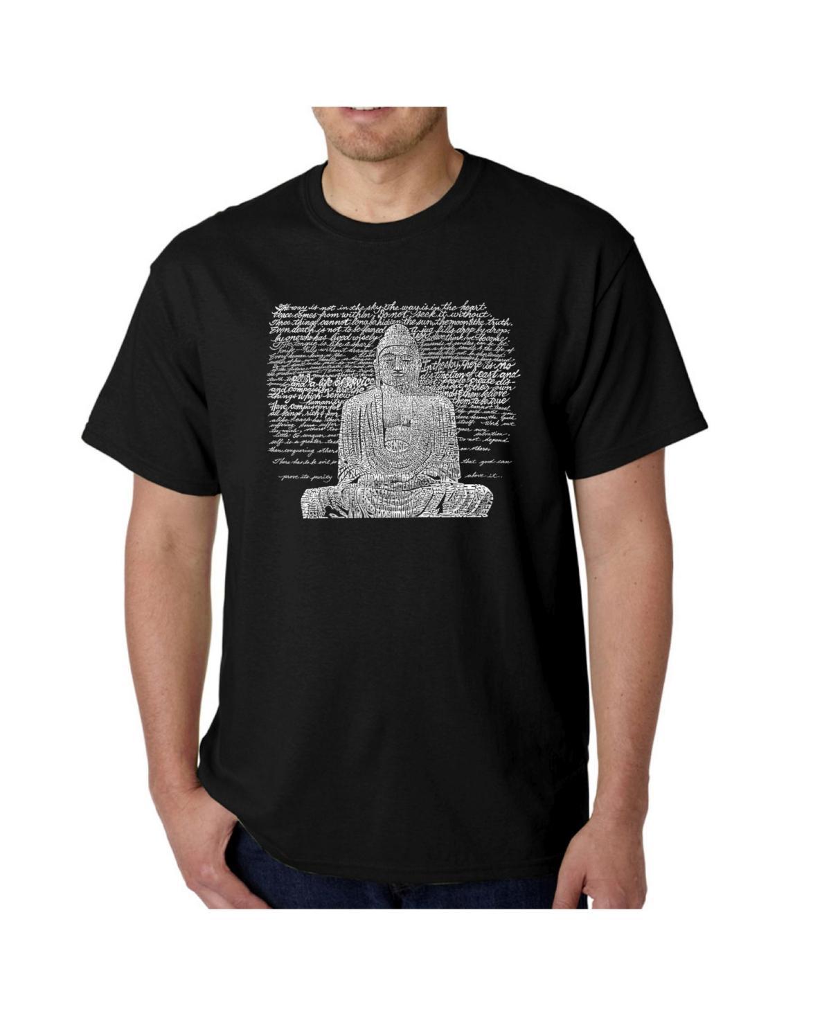 La Pop Art Mens Word Art T-Shirt - Zen Buddha Product Image