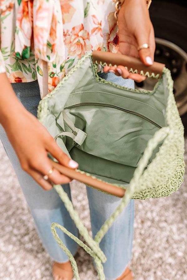 Aloha Lifestyle Woven Tote In Seaglass Product Image