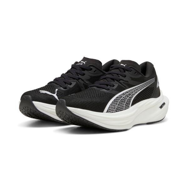 PUMA Deviate NITROâ¢ 3 Women's Running Shoes in Black/White/Silver Product Image