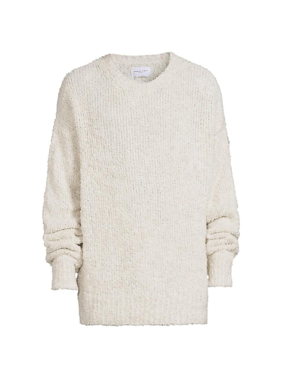 Mens Boucle Crewneck Sweater Product Image