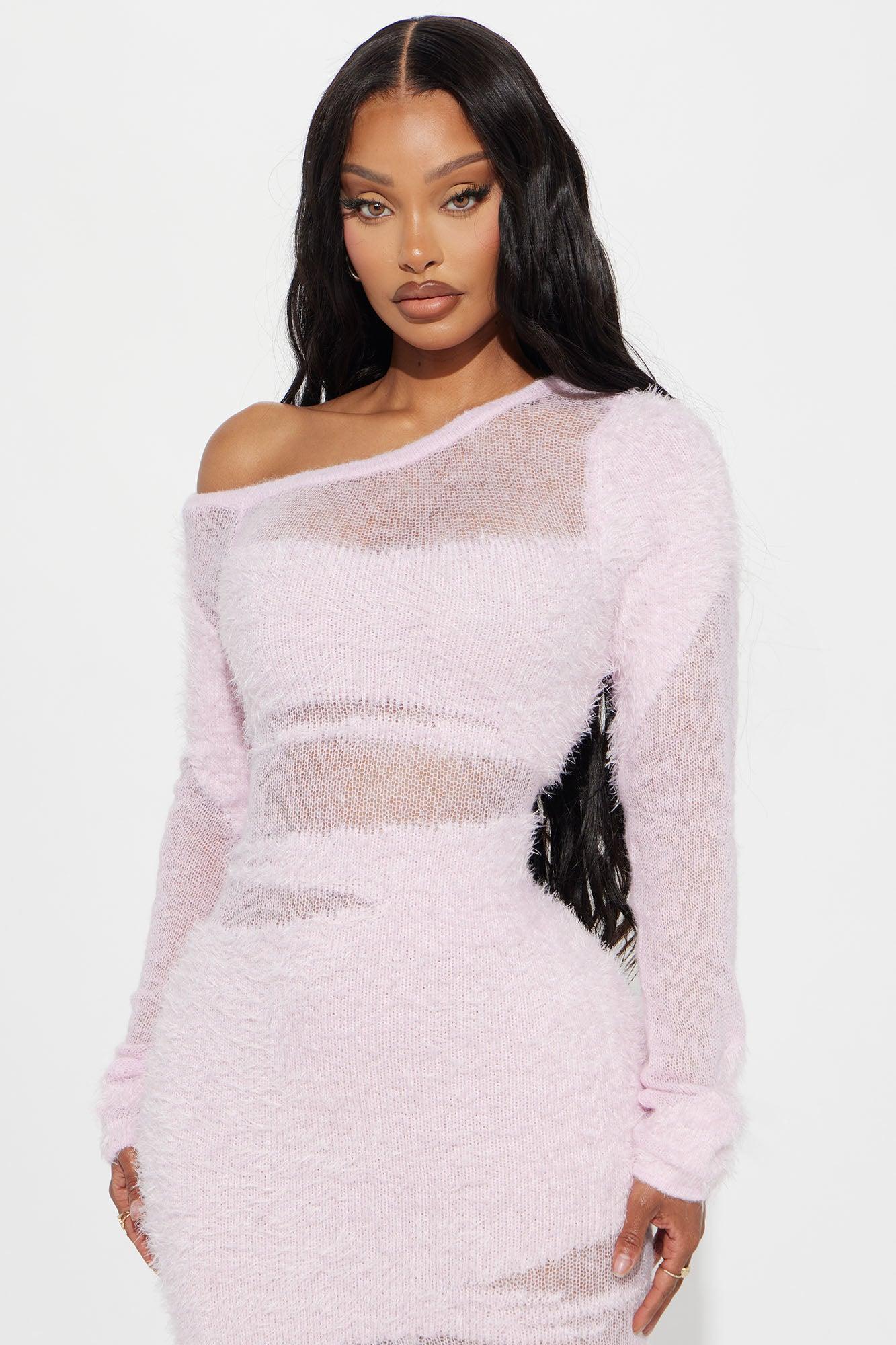 Danya Long Sleeve Maxi Dress - Pink Product Image