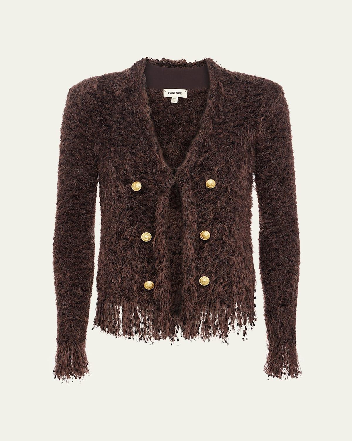 Azure Fuzzy Cardigan Blazer Product Image