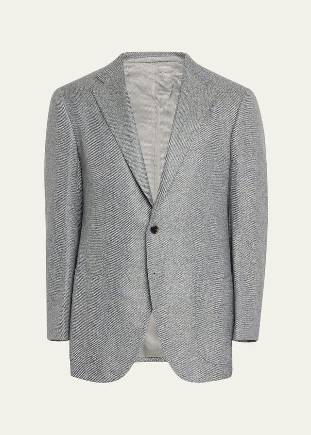 Mens Melange Cashmere Twill Sport Coat Product Image