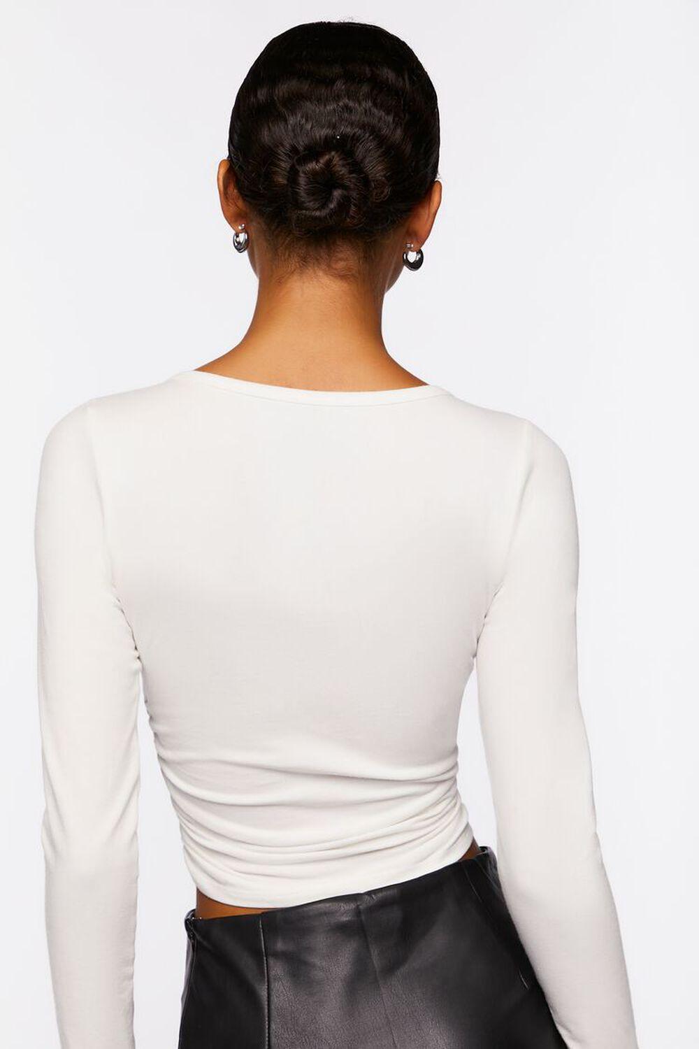 Ruched Long-Sleeve Tee | Forever 21 Product Image