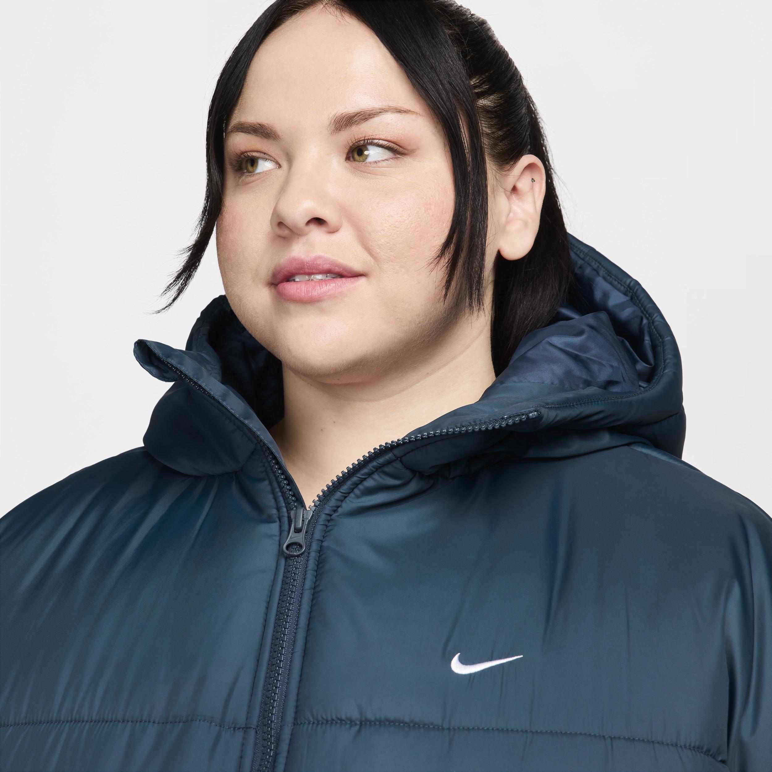 Women's Nike Sportswear Classic Puffer Therma-FIT Loose Hooded Jacket (Plus Size) Product Image