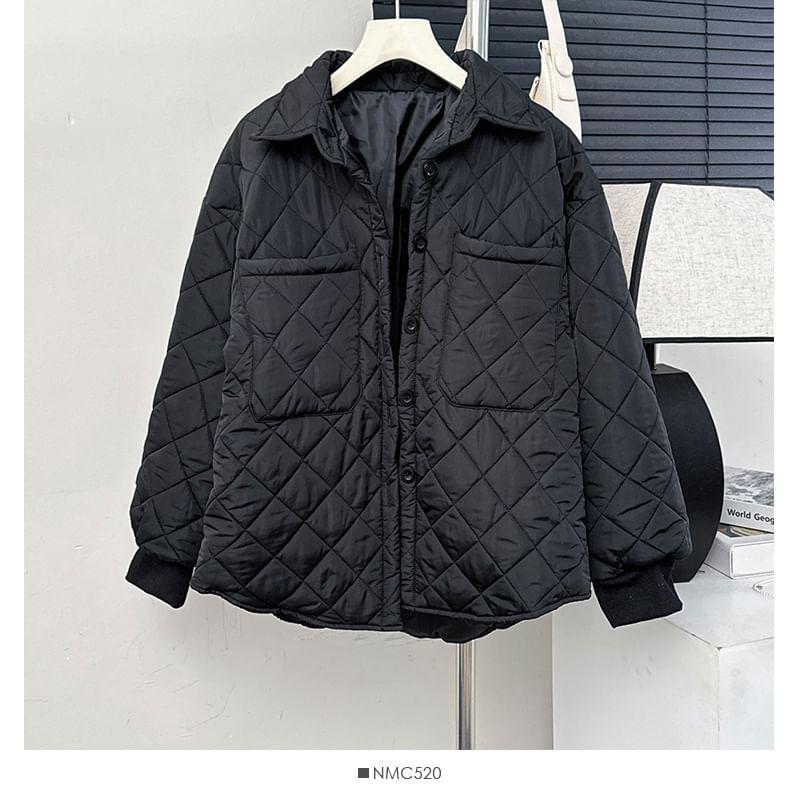 Diamond-Quilted Puffer Jacket Product Image