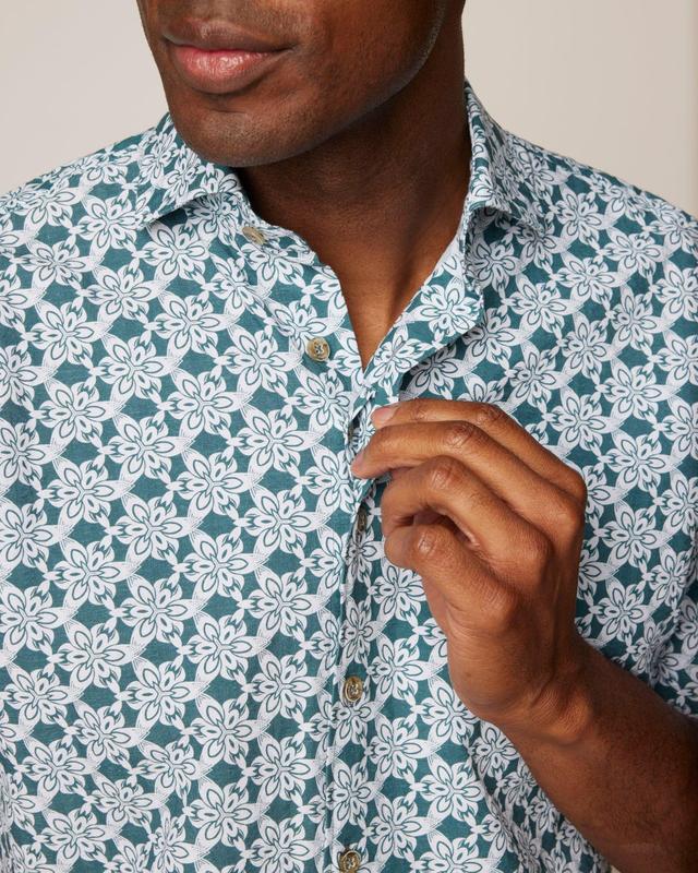 Luis Printed Button Up Shirt Product Image