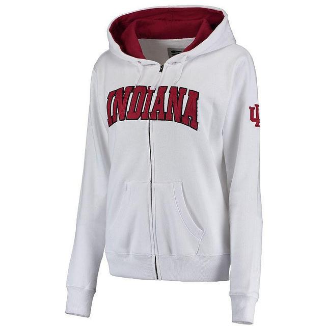 Womens Indiana Hoosiers Arched Name Full Zip Hoodie Product Image