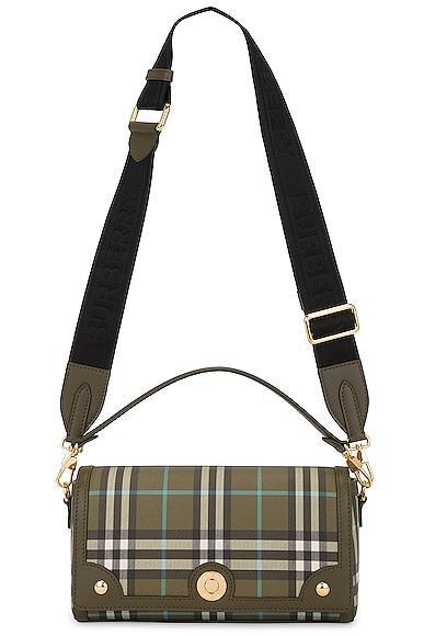 Burberry Small Note Shoulder Bag in Olive Product Image