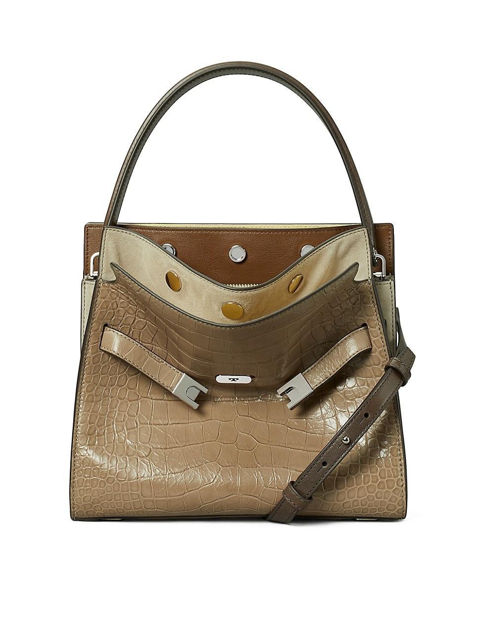 Womens Lee Radziwill Small Embossed Leather Double Bag Product Image