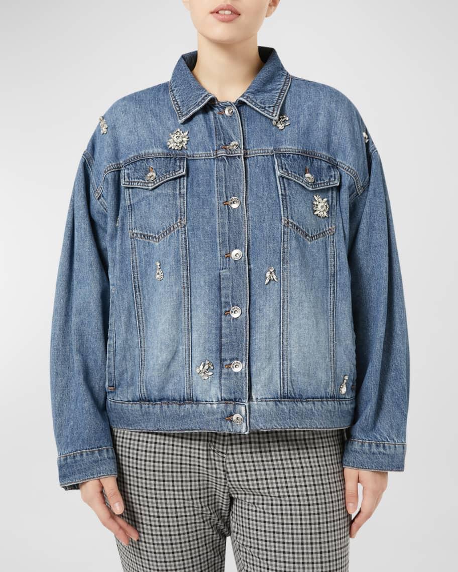 Plus Size Jumcos Embellished Denim Jacket product image