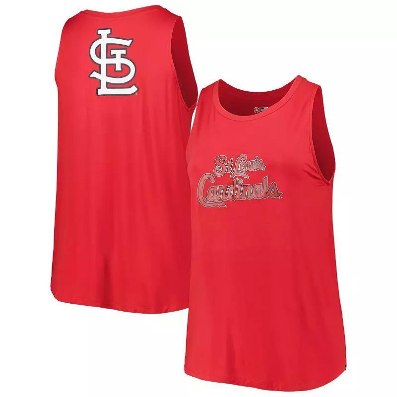 Womens New Era St. Louis Cardinals Plus Size Tank Top Product Image