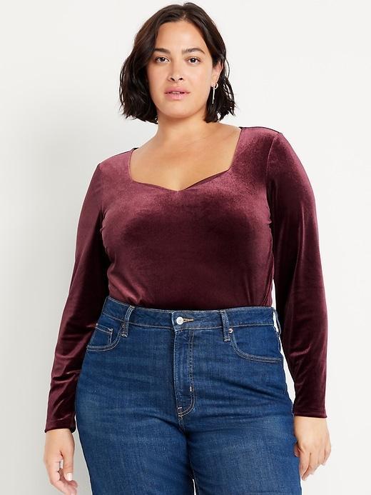 Fitted Velvet Top Product Image