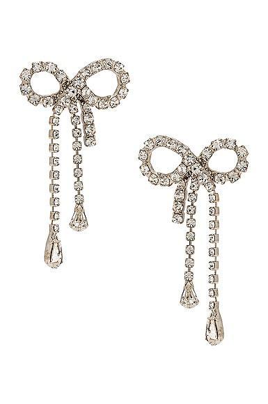 Jennifer Behr Mirabelle Earrings in Crystal - Metallic Silver. Size all. Product Image