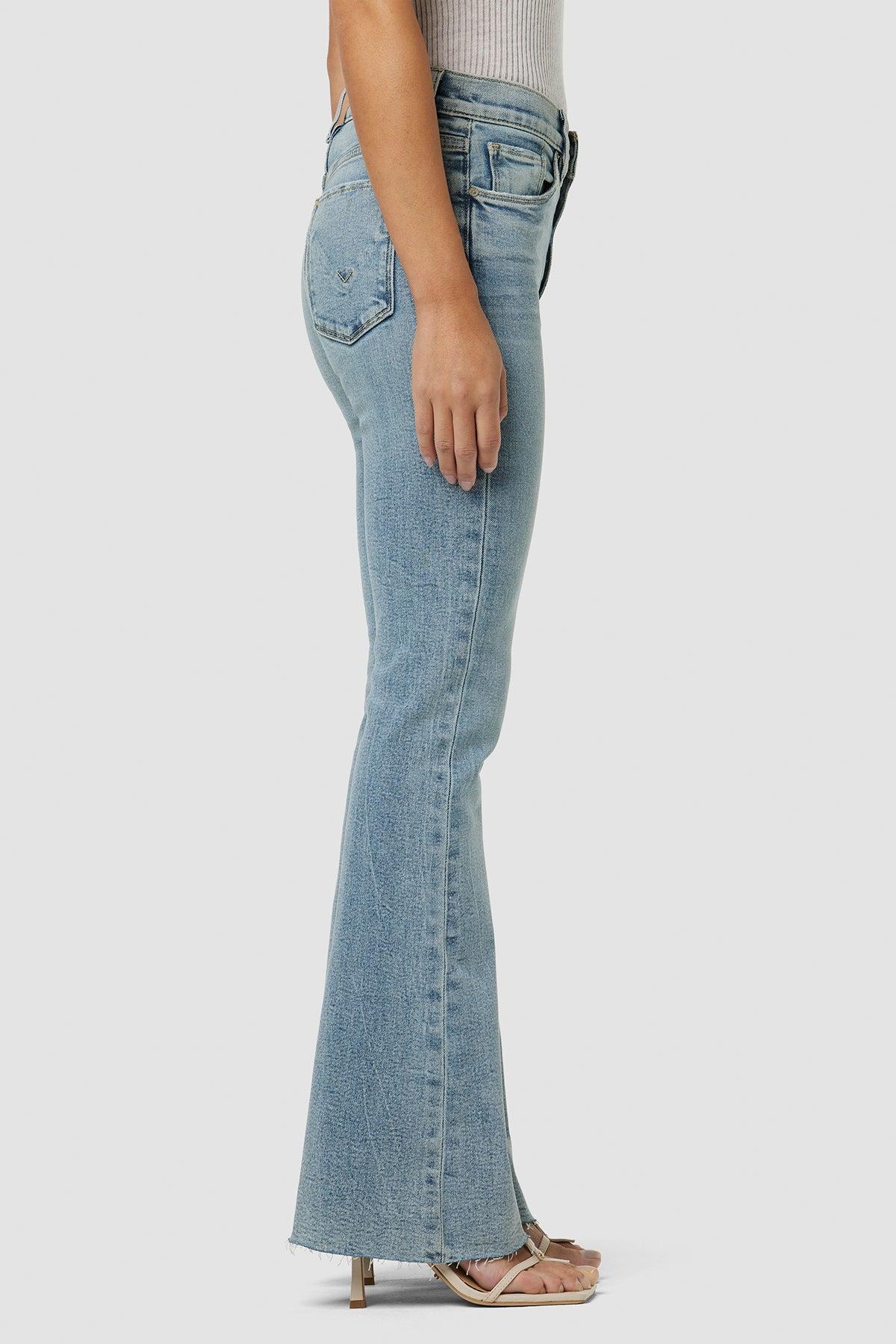 Barbara High-Rise Bootcut Petite Jean w/ Split Hem Product Image