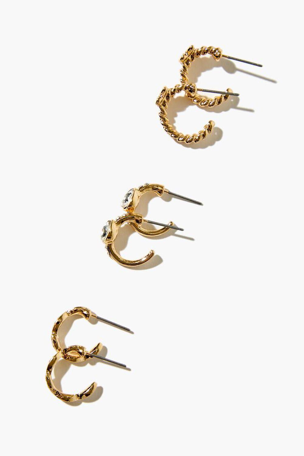 Faux Gem Hoop Earring Set | Forever 21 Product Image