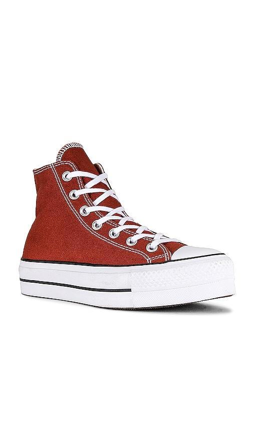 Converse Chuck Taylor All Star Lift Platform Sneaker in Red. Size 6.5, 7. Product Image