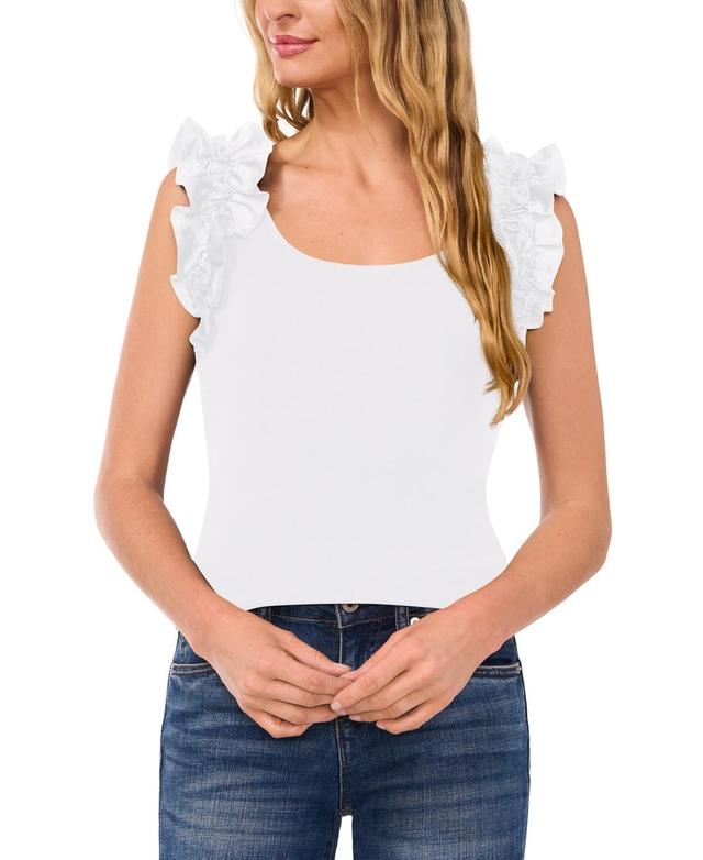 Women's Ruffle Rib Knit Tank Product Image