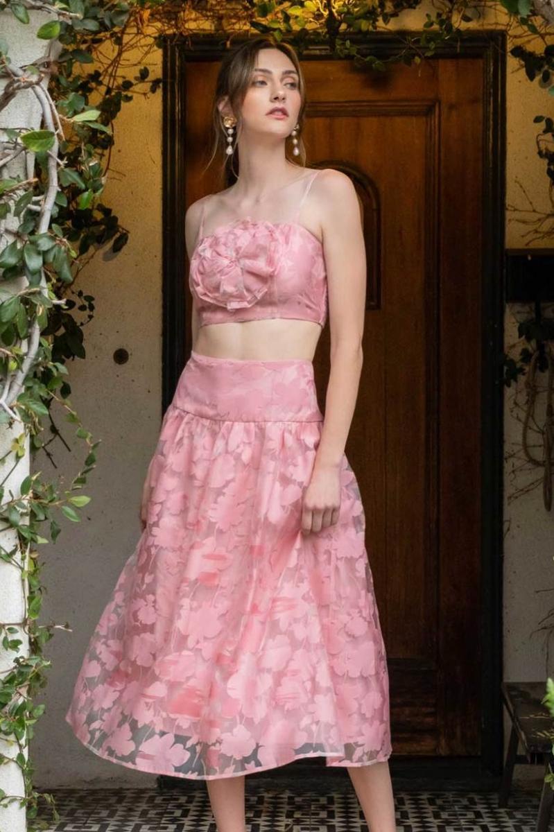 Floral Organza Midi Skirt product image