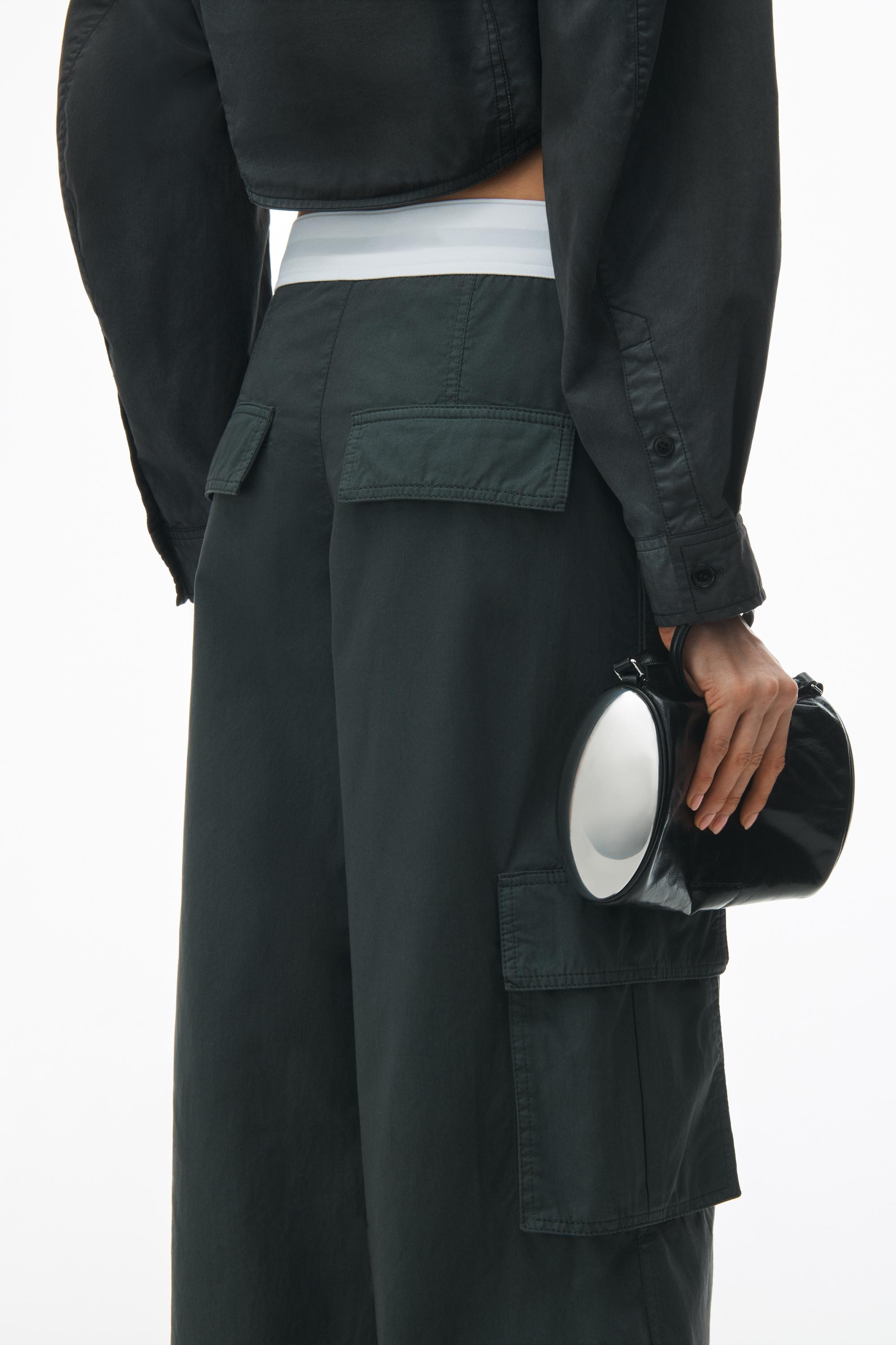 Mid-rise Cargo Rave Pants In Cotton Twill Product Image