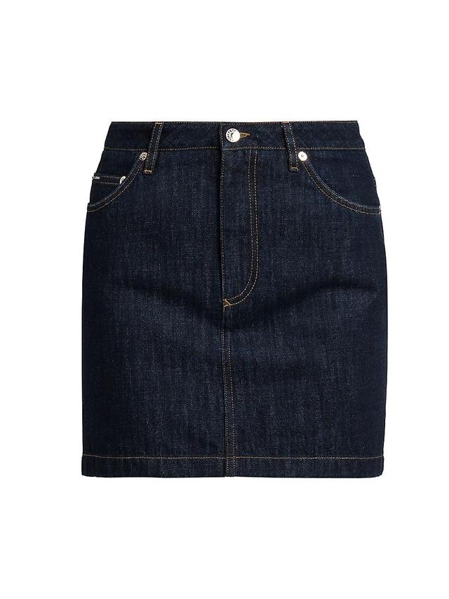 Womens Denim Miniskirt Product Image